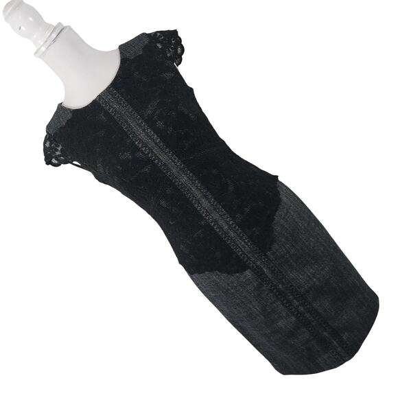 NWOT! ANTONIO MELANI! BLACK W/WHITE TWEEDY FINISH & BLACK LACE DRESS! SZ 4 - Picture 10 of 10